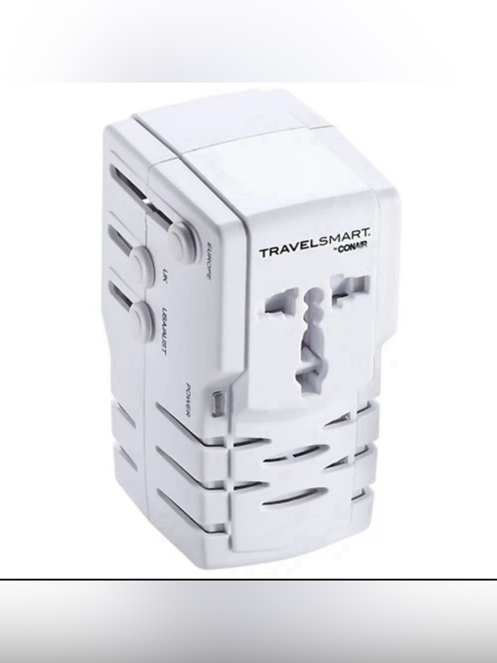TravelSmart by Conair Universal Travel Adapter - White